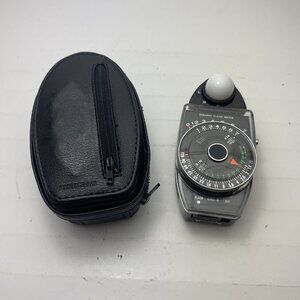 Sekonic L-256D Flash Light Meter With Accessories And Case (Untested)